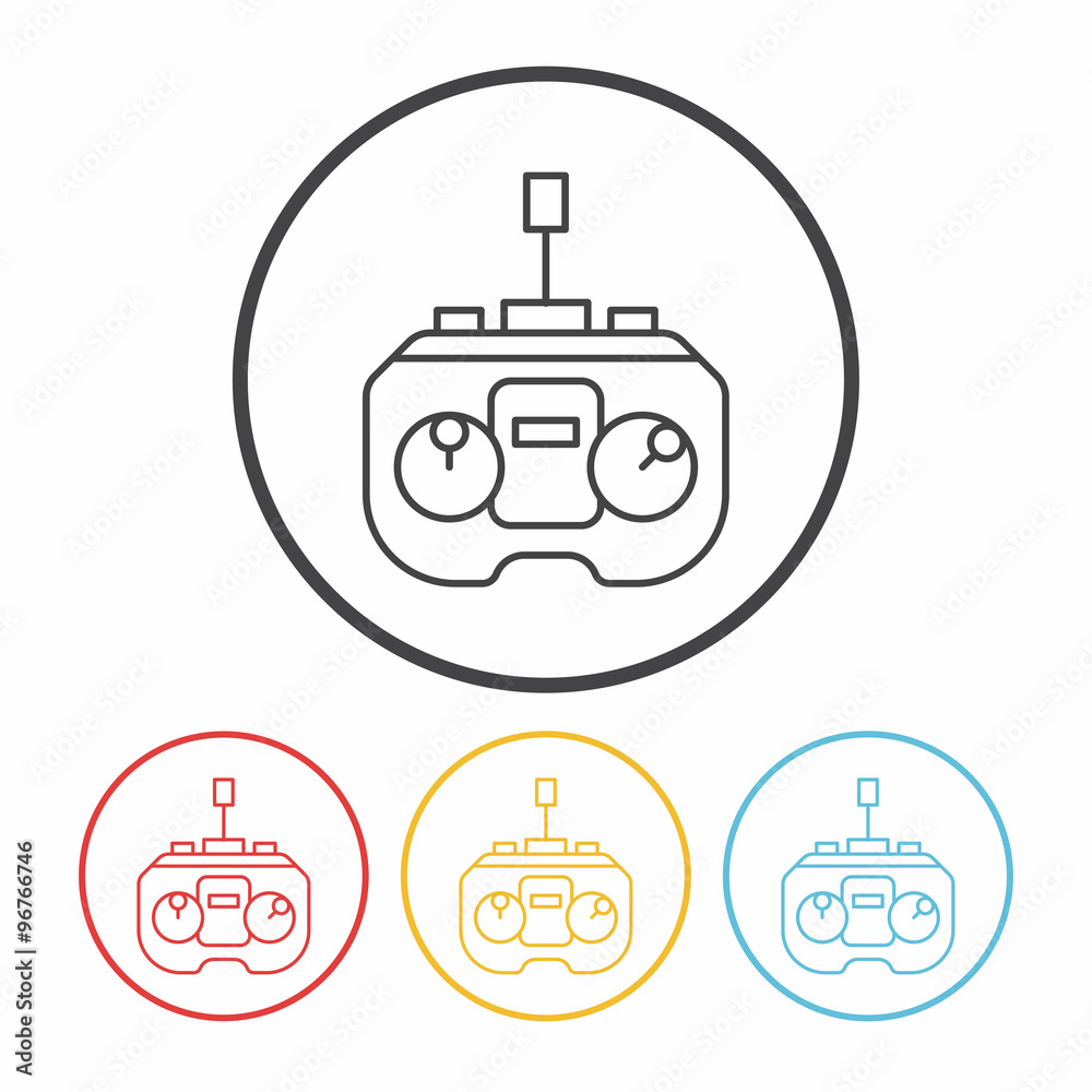 game controller line icon