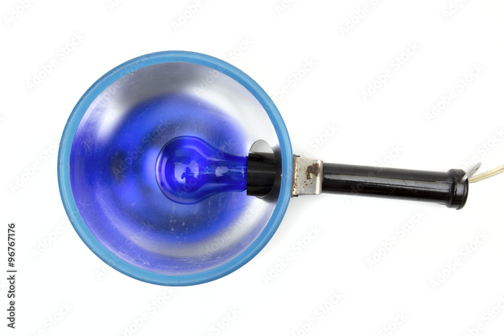 Fototapeta premium violet lamp on the white background