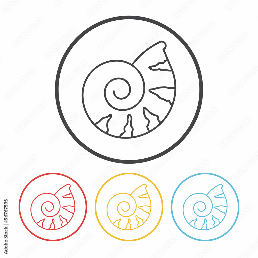 Shell line icon Shell line icon