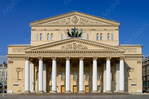 The City Of Moscow. Russia. The Bolshoi theatre in Moscow at day