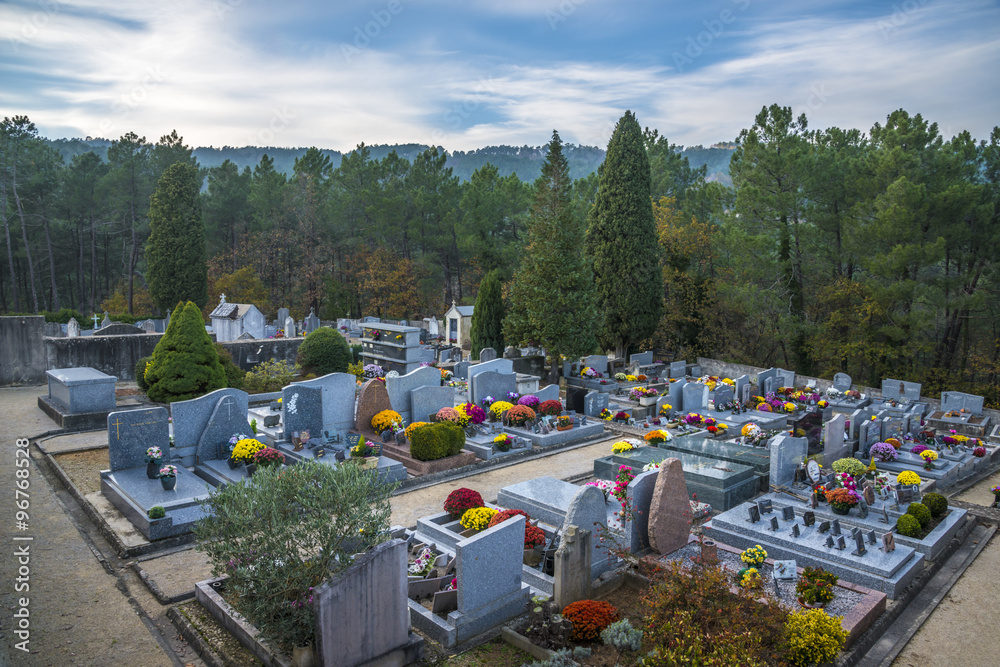 Cimetière/ cimetière à la Toussaint