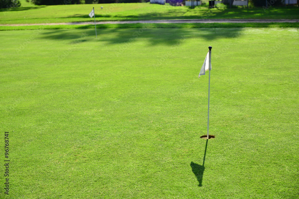 Obraz premium Kids golf course lessons