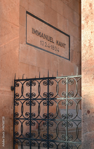 KALININGRAD, RUSSIA. Immanuil Kant's grave (1724-1804) photo