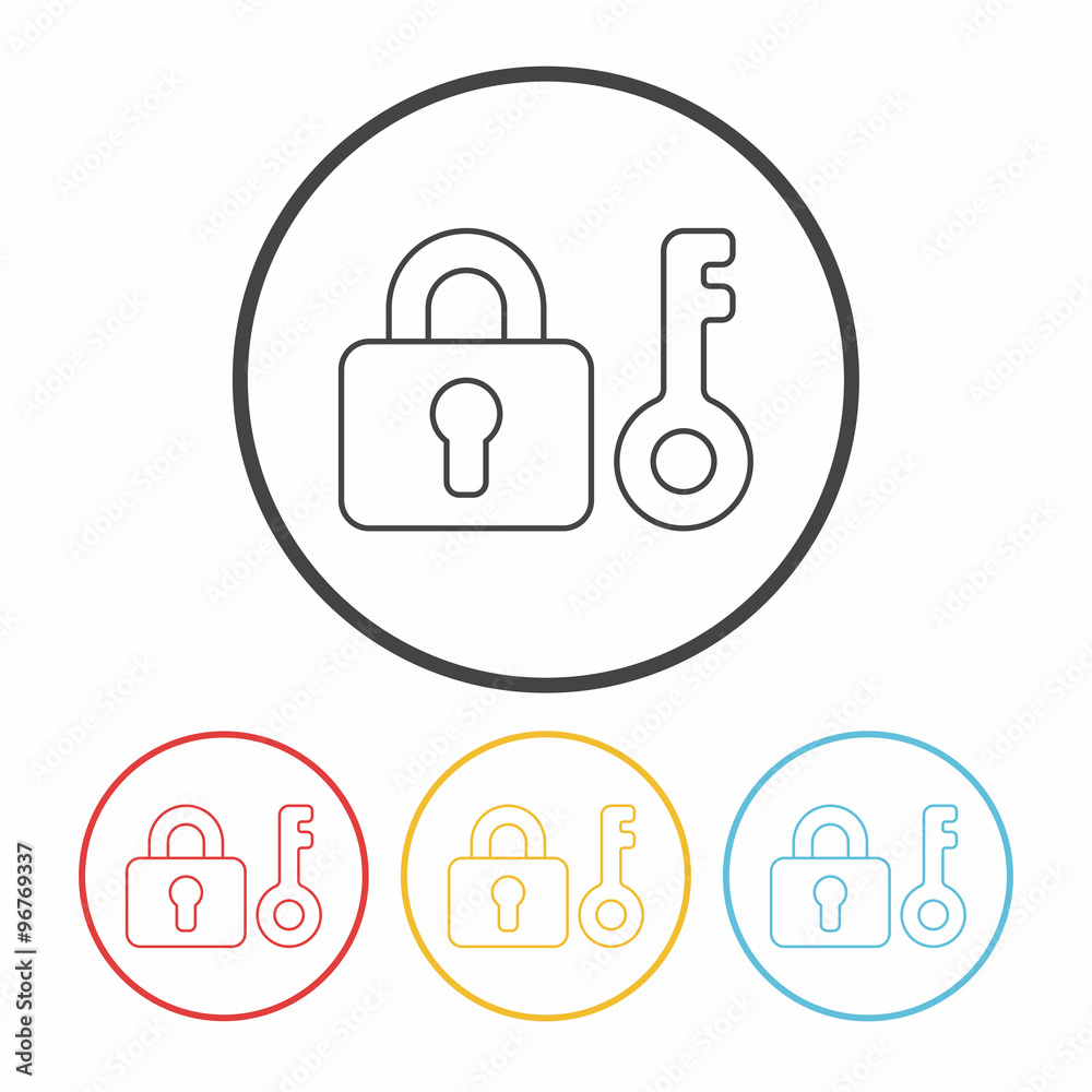 security line icon security line icon