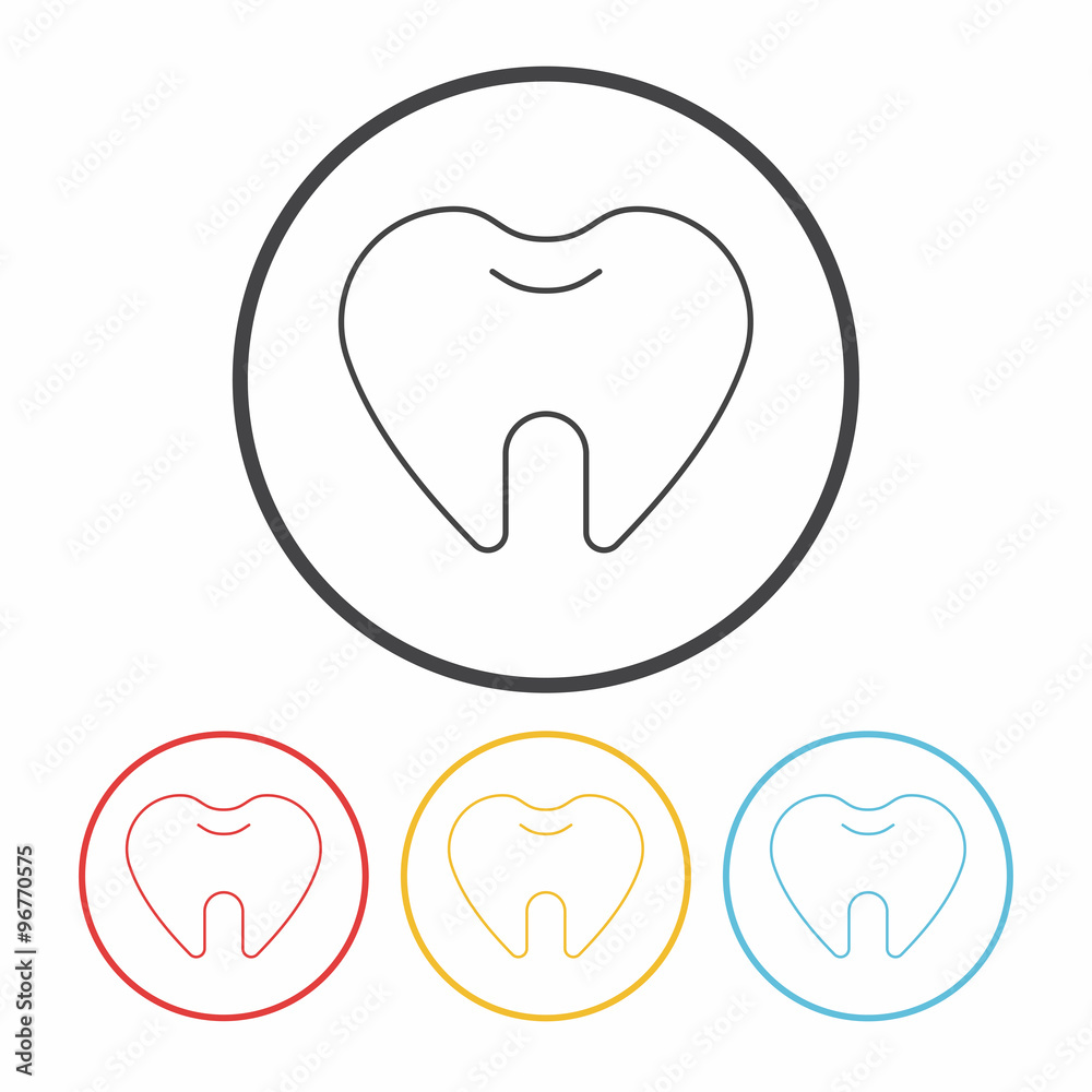tooth line icon