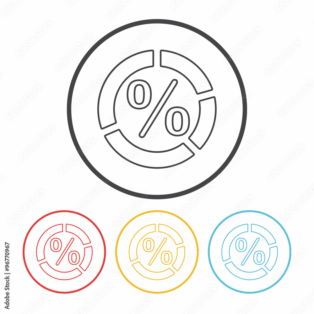 Information chart line icon Information chart line icon