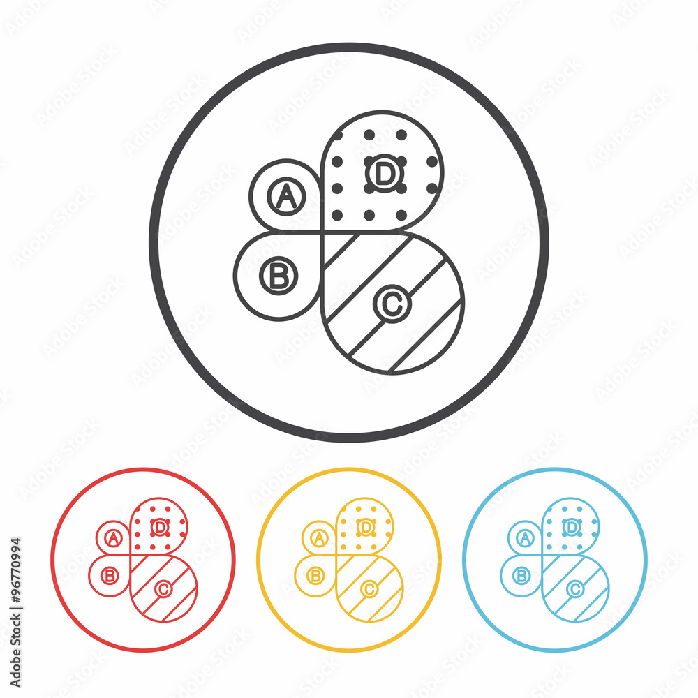 Information chart line icon Information chart line icon