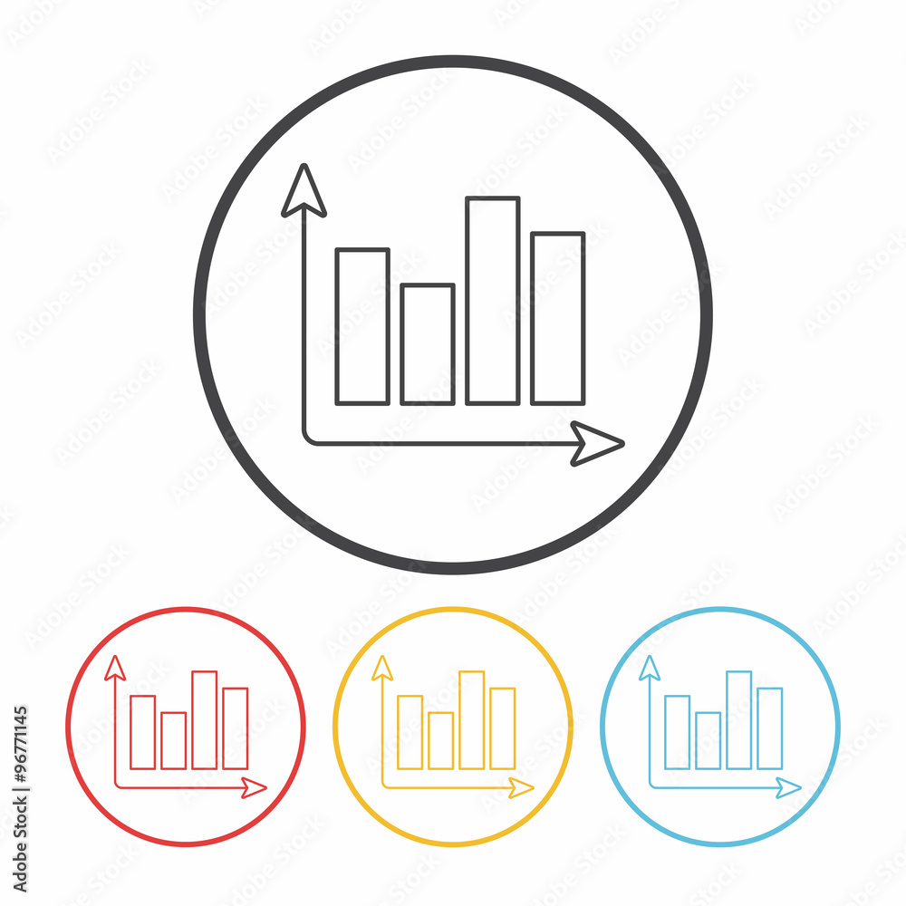 Information chart line icon Information chart line icon
