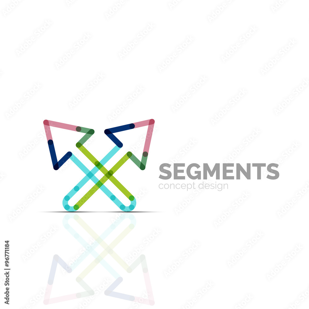 Arrow icon vector logo. Company branding element Arrow icon vector logo. Company branding element