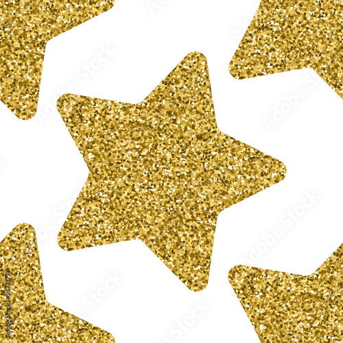 Gold glitter stars texture