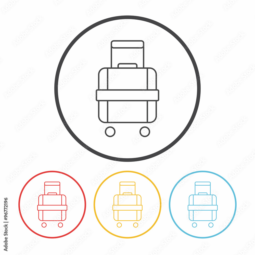 suitcase line icon suitcase line icon
