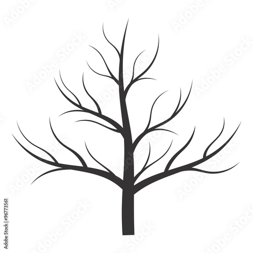 Abstract illustration - tree silhouette
