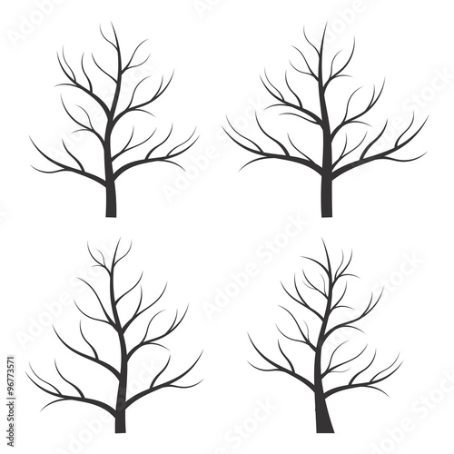 Abstract illustration - tree silhouette 