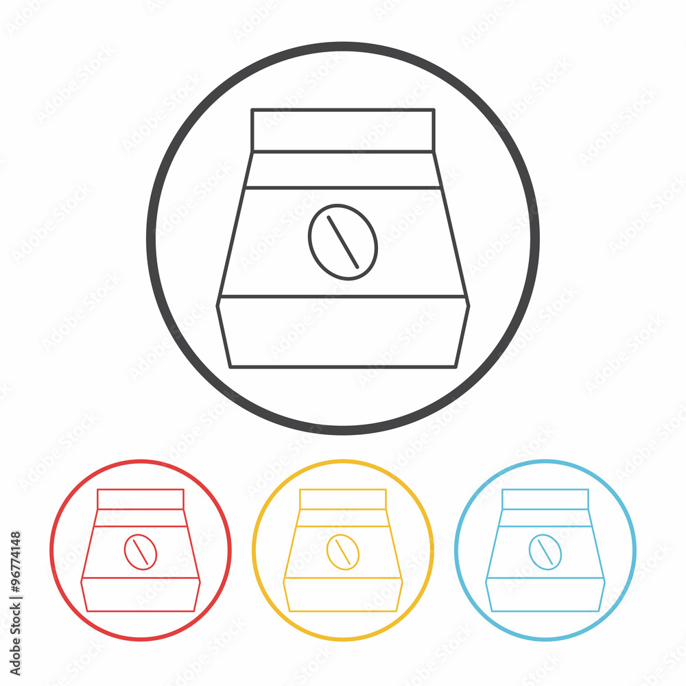 coffee bean line icon coffee bean line icon