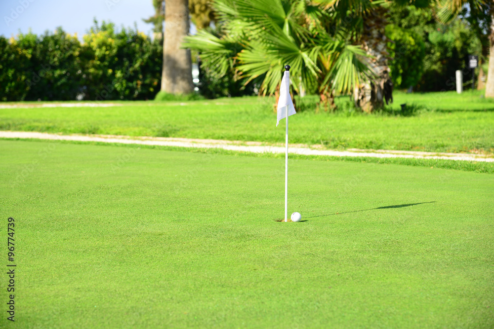 Obraz premium Kids golf course lessons