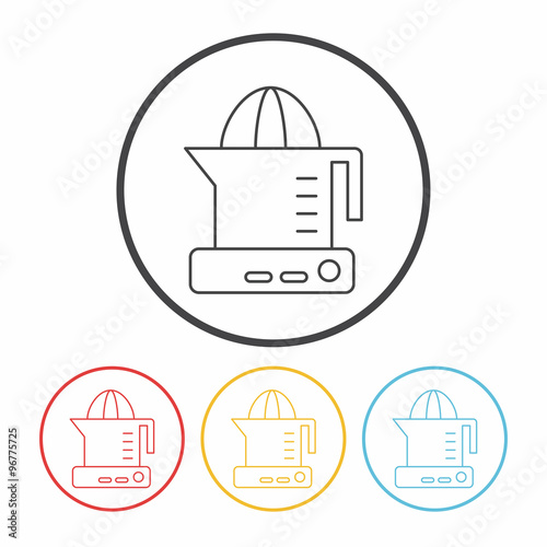 juicer line icon