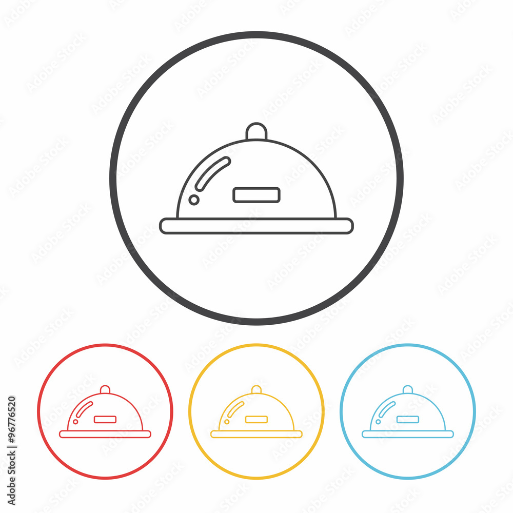 Tray line icon Tray line icon