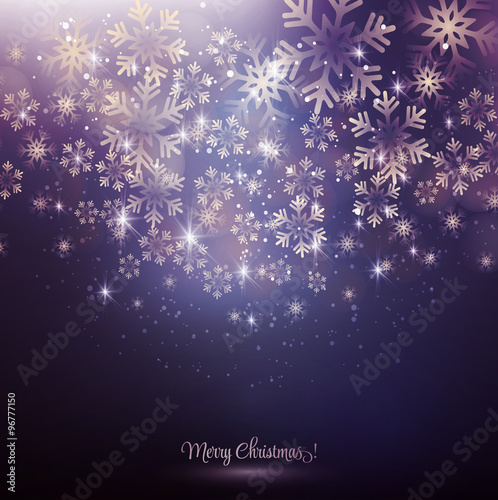 Christmas snowflakes background