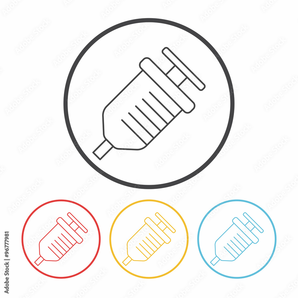 Syringes line icon Syringes line icon