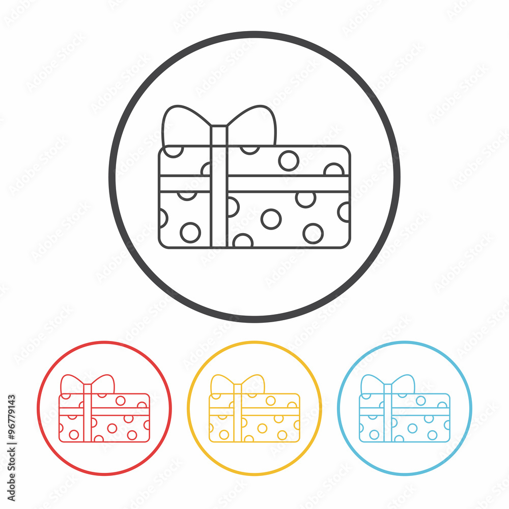 baby toy gift line icon baby toy gift line icon