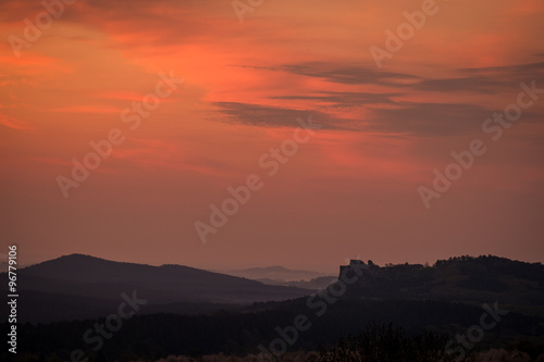 Harzvorland Sonnenaufgang Burg Regenstein