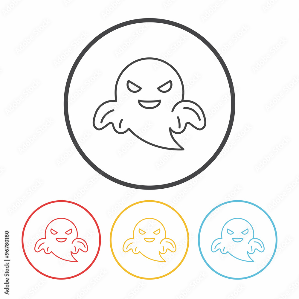 halloween monster line icon halloween monster line icon