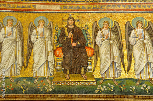 christ surrounded by angels
