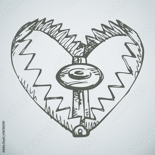 Trap. Vector drawing