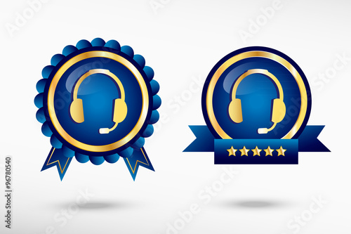 Live help stylish quality guarantee badges