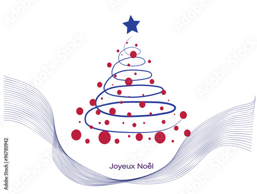 Albero di Natale con colori della bandiera francese