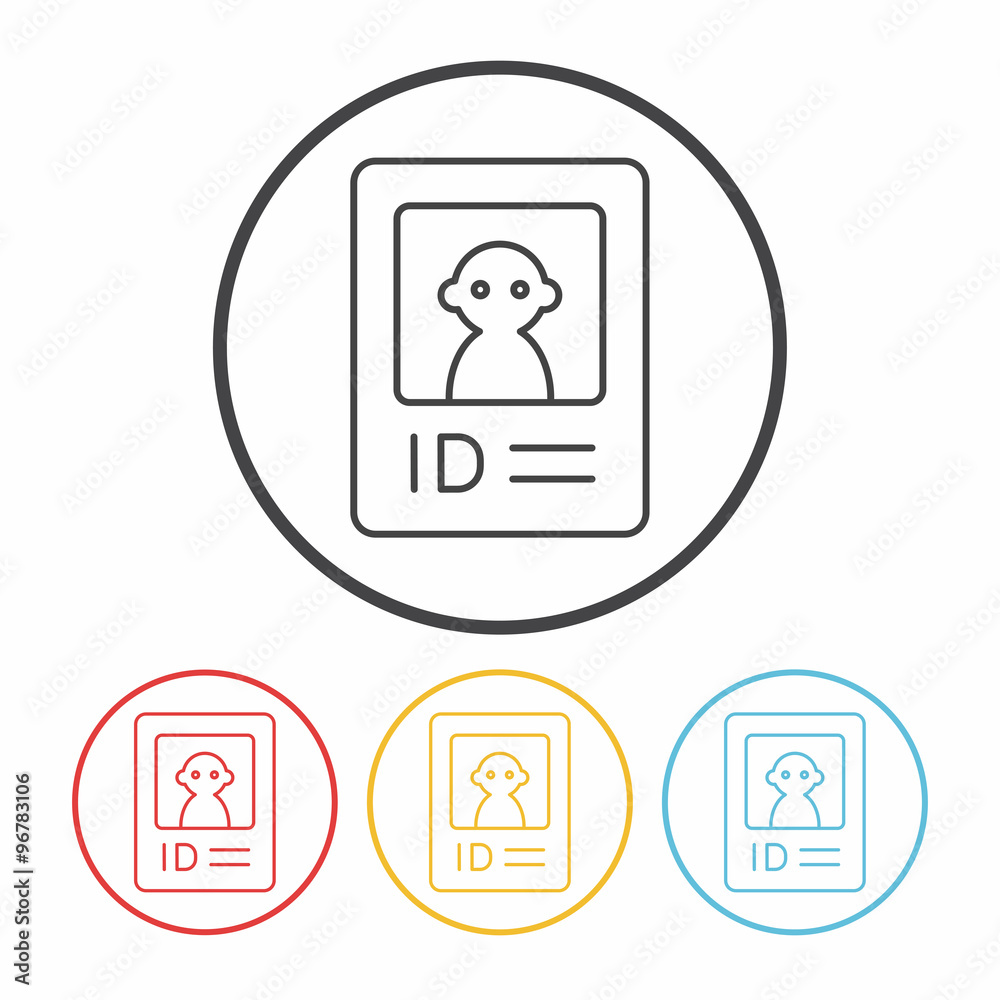 web ID line icon