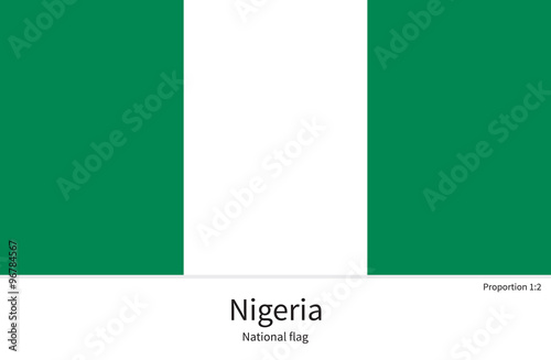Free Download National flag of Nigeria with correct proportions, element, colors - GFXLoad