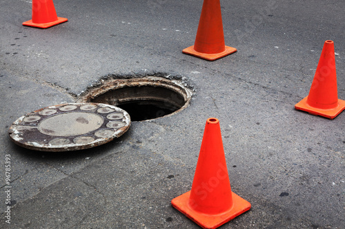 open manhole photo