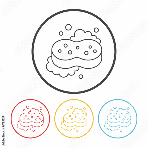 Sponge line icon