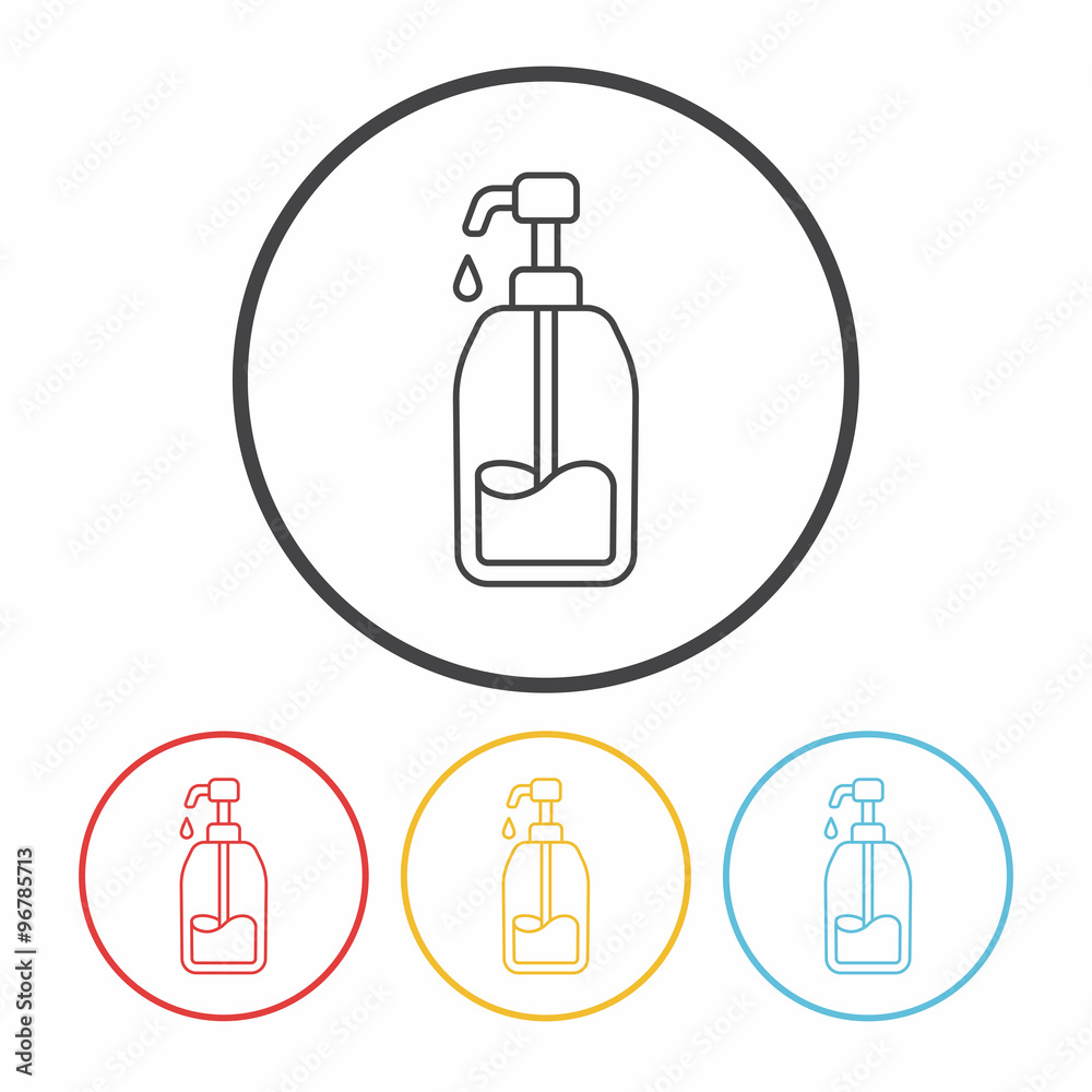 Detergents line icon Detergents line icon