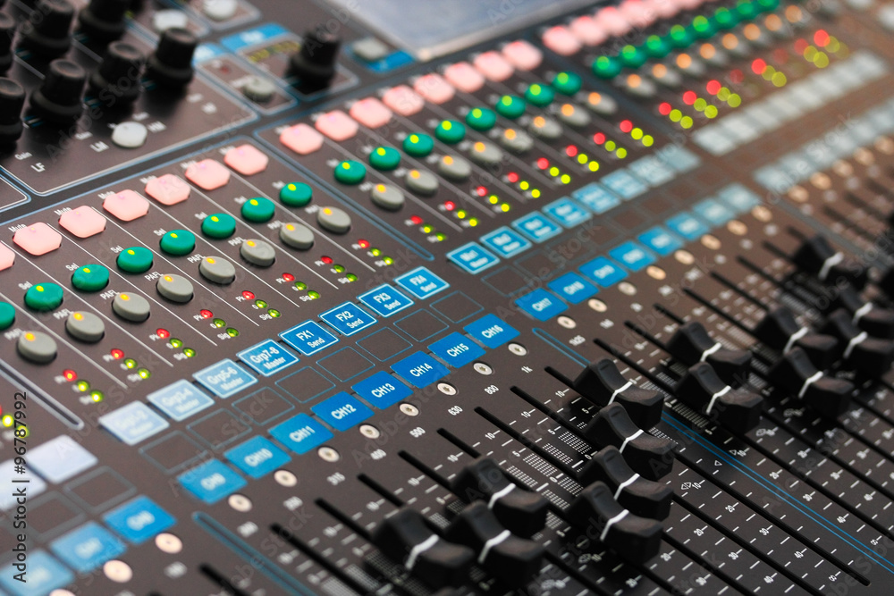 sound mixing console sound mixing console