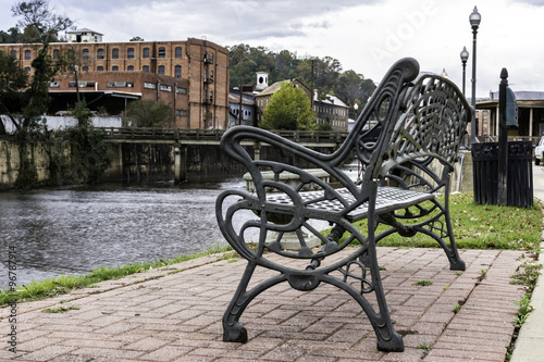 Park bench photo