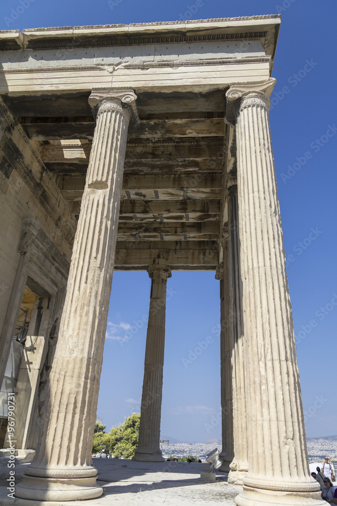 Columns of the acropolis, Athens