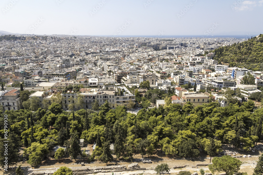 View over Athens, from the acropolis