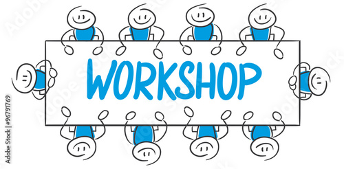 Stick Figure Series Blue