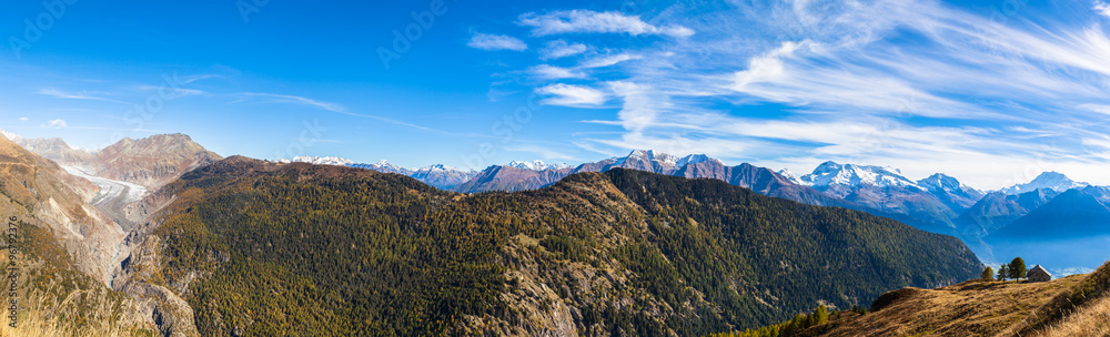 Panorama view of the alps from Belalp Panorama view of the alps from Belalp