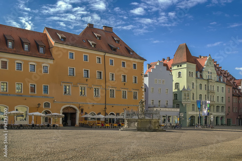 Haidplatz Square in Regensburg, Germany