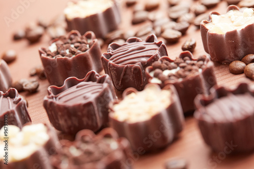 delicious chocolate candies