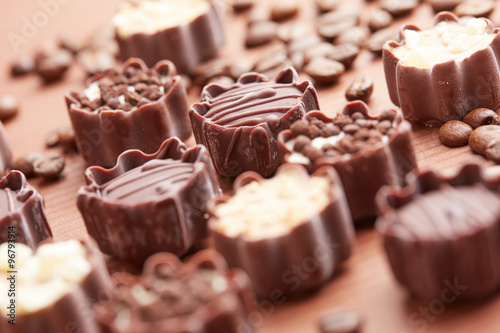 delicious chocolate candies