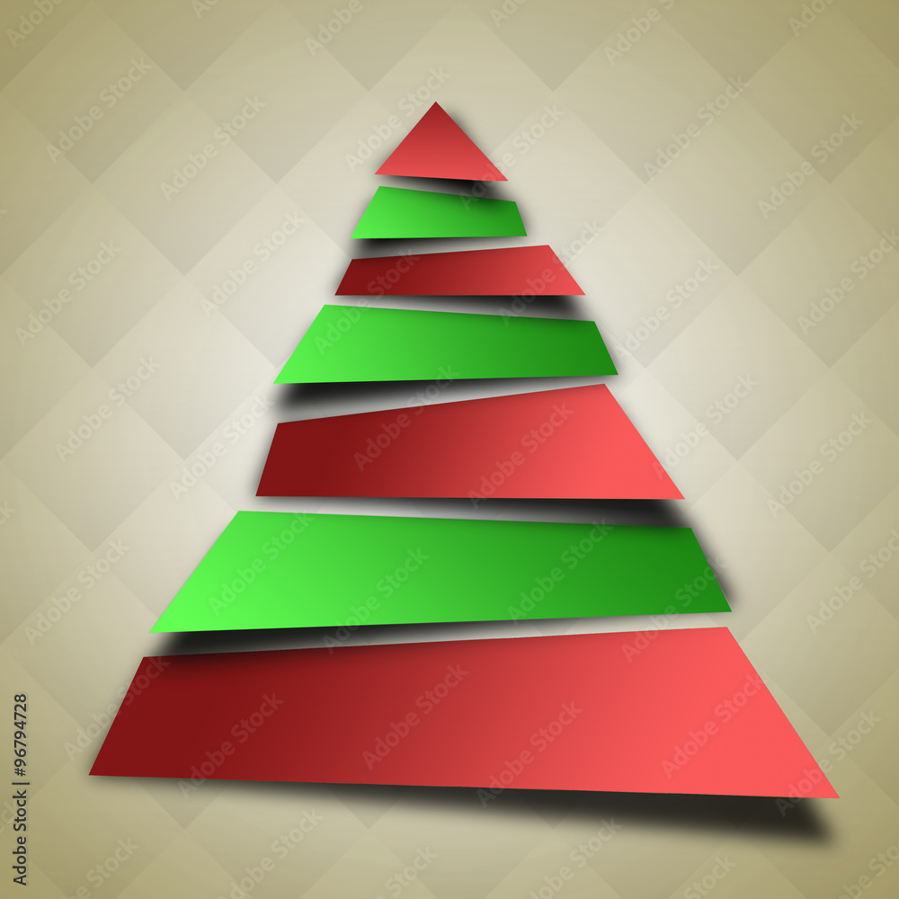 Abstract Christmas Tree Illustration Abstract Christmas Tree Illustration