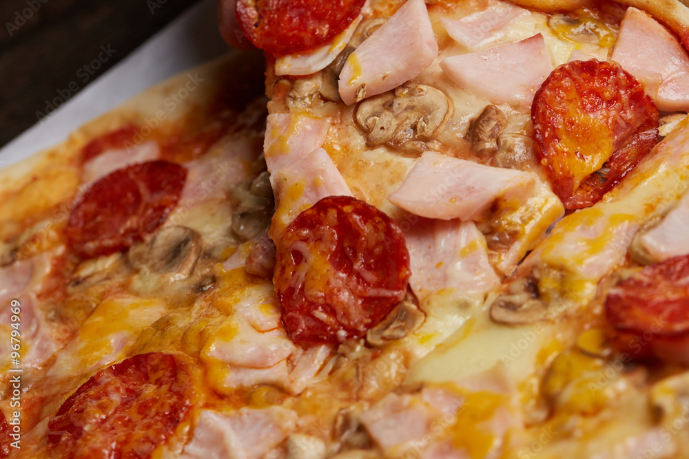 pizza close up pizza close up