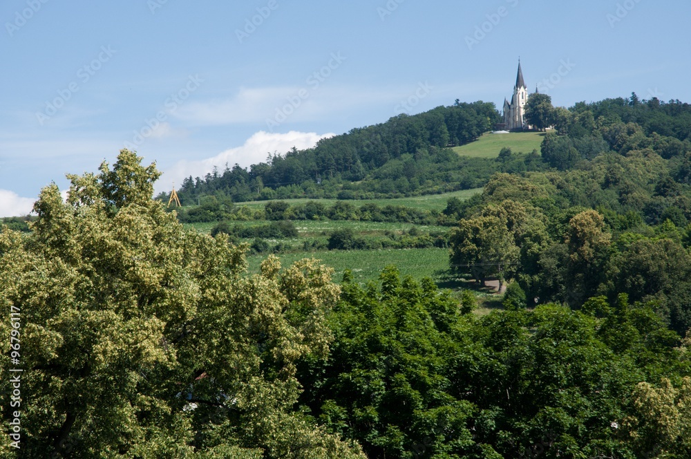 Basilica of Visitation of Virgin Mary on the Marianska hora near town Levoca, northern Slovakia Basilica of Visitation of Virgin Mary on the Marianska hora near town Levoca, northern Slovakia