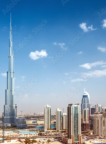 Downtown of Dubai Fototapet