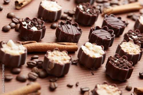 delicious chocolate candies