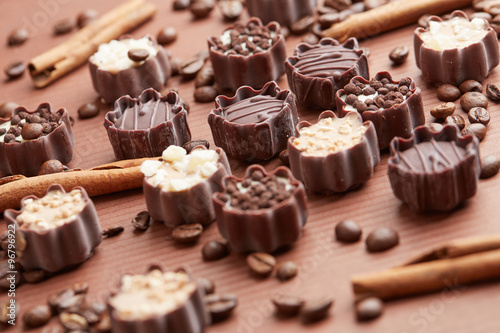 delicious chocolate candies